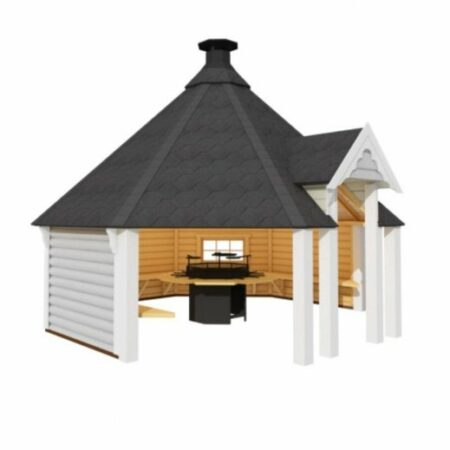Abri Nordique Grill 15m² ouvert épicéa