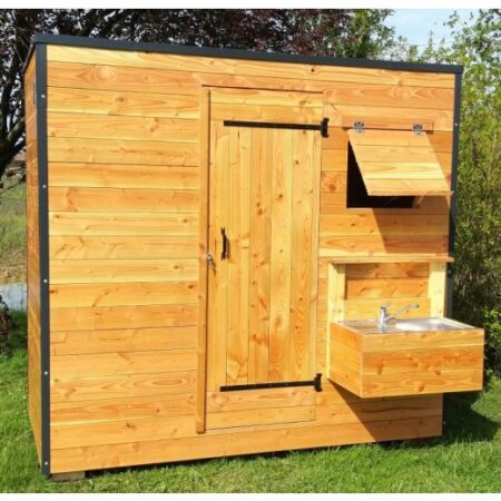 Cube Sanitaire - équipé - Toit plat