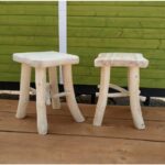 Lot 2 Tabourets pin massif 29 x 29cm