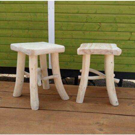 Lot 2 Tabourets pin massif 29 x 29cm