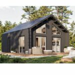 Maison en Bois 61m2-2 pans