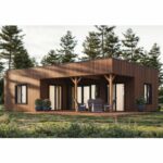 Maison en Bois 47m2-1 pan