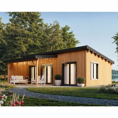 Maison en Bois 35m2-1 pan