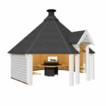 Abri Nordique Grill 15m² ouvert épicéa