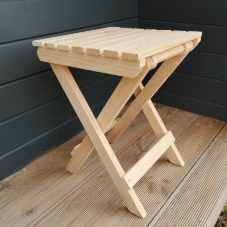 Table ou tabouret pliant pin massif
