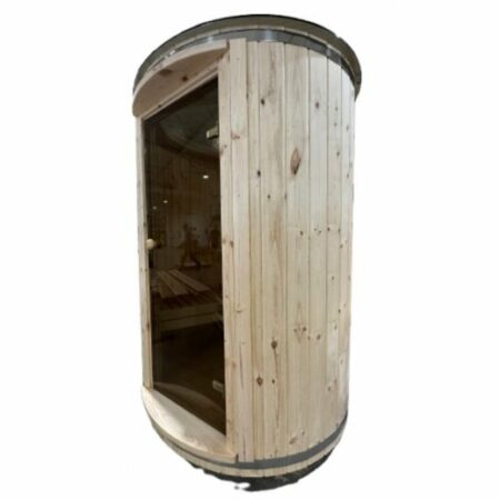 Tonneau Sauna Vertical- toit panoramique